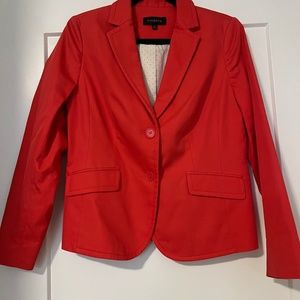 Orange-red blazer